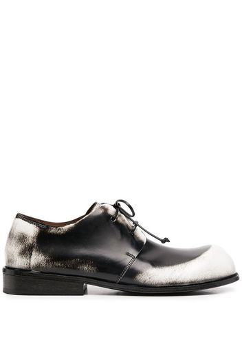 distressed-effect derby shoes