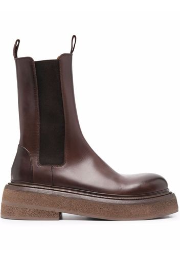 Marsèll pull tab Chelsea boots - Marrone