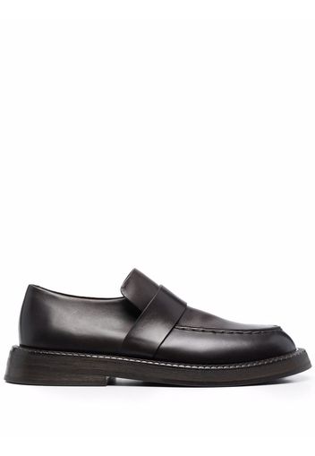 Marsèll slip-on leather loafers - Marrone