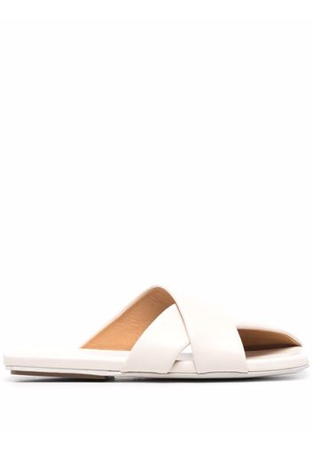 Marsèll leather crossover-straps sandals - Bianco