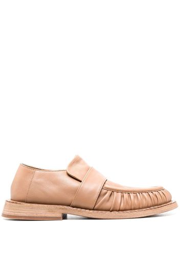 Marsèll ruched leather loafers - Toni neutri