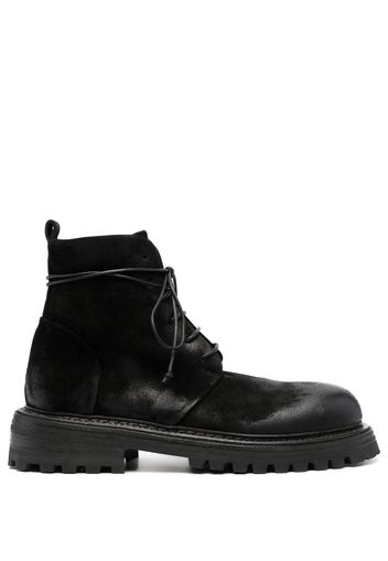 Marsèll suede lace-up ankle boots - Nero