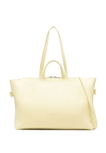 Marsèll debossed-logo leather tote bag - Giallo