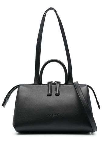 Marsèll leather embossed-logo shoulder bag - Nero