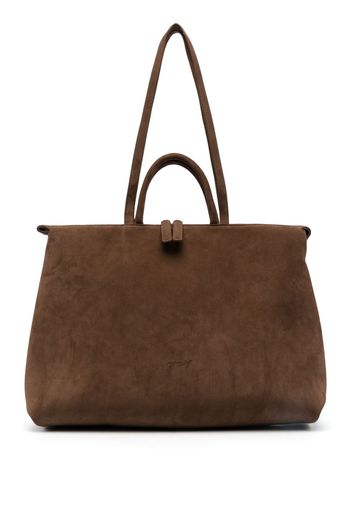 Marsèll 4 In Orizzontale suede shoulder bag - Marrone