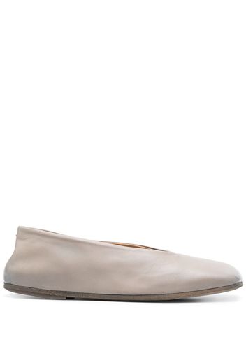 Marsèll Ballerine Spatolona con punta quadrata - Grigio