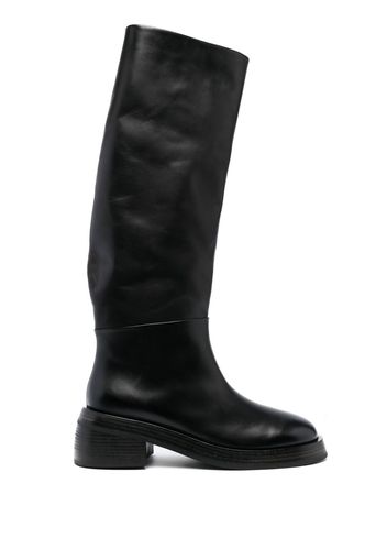 Marsèll Chamois 75mm leather boots - Nero