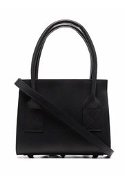 Marsèll mini leather box tote bag - Nero