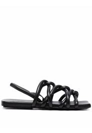 Marsèll crossover strap flat sandals - Nero