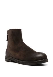 Marsèll zip-up leather ankle boots - Marrone