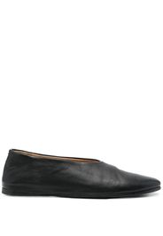 Marsèll round-toe leather ballerina flats - Nero