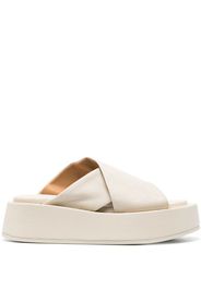 Marsèll round-toe platform mules - Toni neutri