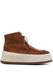 Marsèll lace-up suede boots - Marrone