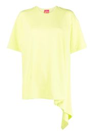 Marshall Columbia asymmetric-hem cotton T-shirt - Verde