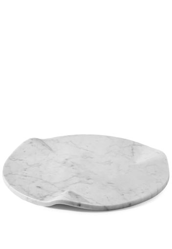 Marsotto Edizioni Telo marble round tray - Bianco