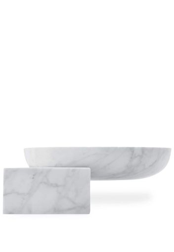 Marsotto Edizioni Underbowl Small marble bowl - Bianco