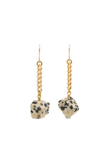 Märta Larsson gold-plated Keep Me Hanging Dalmatian earrings - Oro