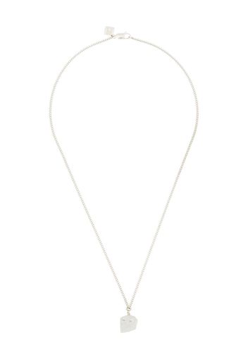 Märta Larsson Clear The Raw One quartz necklace - Argento