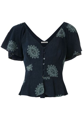 Blusa Mandacaru Greta con ricamo