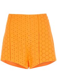 Martha Medeiros Shorts con pizzo sangallo - Arancione