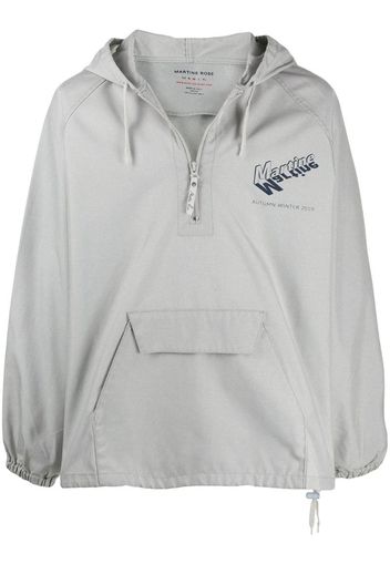 zipped neck wind breaker