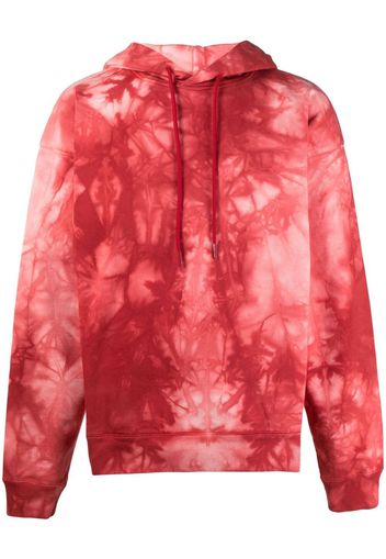 Martine Rose Felpa con fantasia tie dye - Rosso