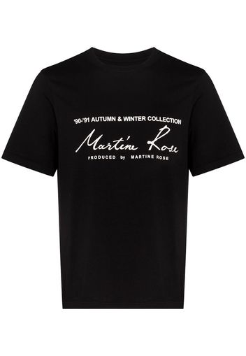 Martine Rose MARTINE CLASSIC LOGO SS TEE BLK - Nero