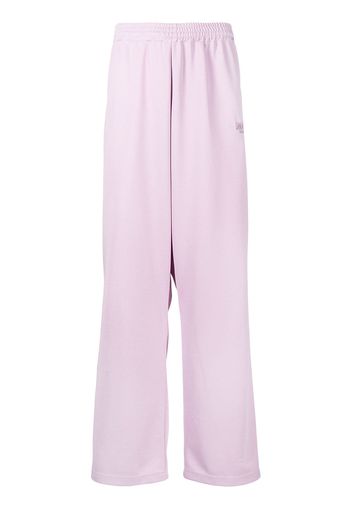 Martine Rose logo side-stripe wide leg track trousers - Viola