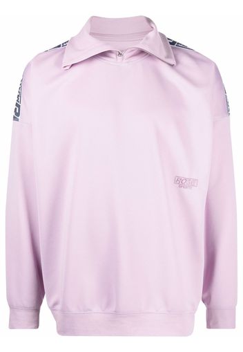 Martine Rose logo-trim jacket - LILAC