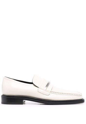 Martine Rose square-toe leather loafers - Toni neutri