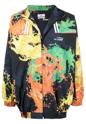 Martine Rose abstract-print lightweight jacket - Blu