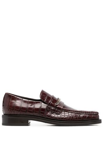 Martine Rose chain-link loafers - Marrone