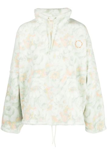 Martine Rose floral-print fleece jumper - Verde