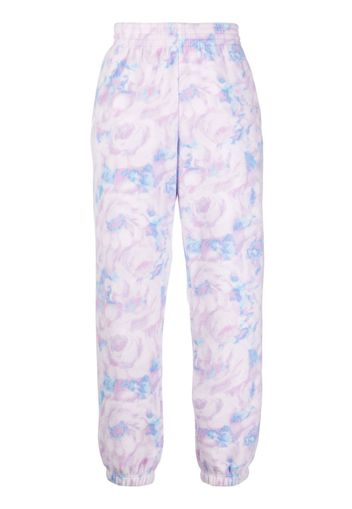 Martine Rose Pantaloni sportivi a fiori - Viola