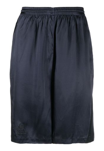 Martine Rose high-shine track shorts - Blu