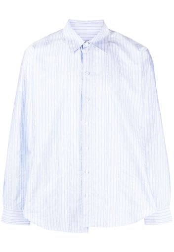 Martine Rose cotton wrap shirt - Blu