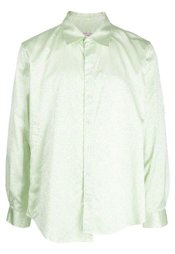 Martine Rose Wrap floral print shirt - Verde