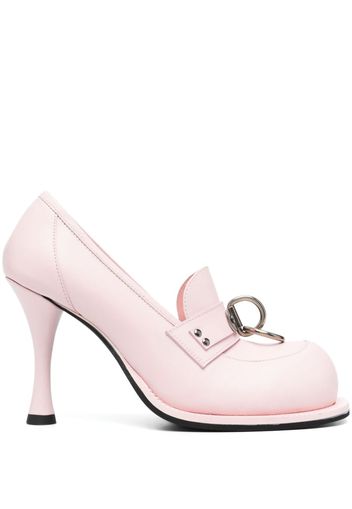 Martine Rose Bulb Toe 95mm leather pumps - Rosa