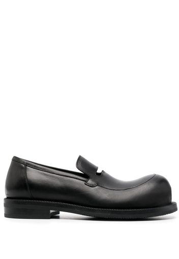 Martine Rose bulb-toe leather loafers - Nero