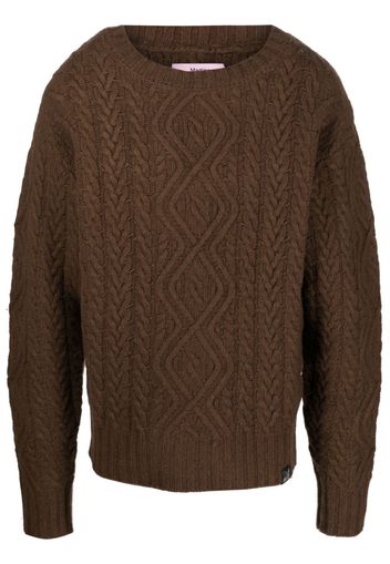 Martine Rose cable-knit jumper - Marrone