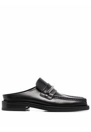 Martine Rose square-toe leather loafers - Nero