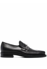 Martine Rose square-toe leather loafers - Nero