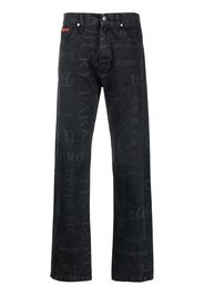 Martine Rose printed straight leg jeans - Nero