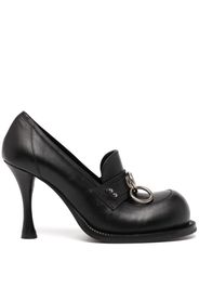 Martine Rose 100mm bulb-toe leather pumps - Nero