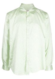 Martine Rose Wrap floral print shirt - Verde