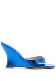 Maryam Nassir Zadeh Mules Lido 100mm con effetto metallizzato - Blu