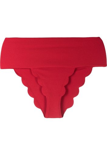 Marysia Santa Clara scalloped bikini bottom - Rosso