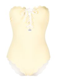 Marysia Chesapeake lace-up strapless swimsuit - Giallo