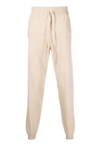 Ma'ry'ya drawstring-waist cotton track pants - Toni neutri