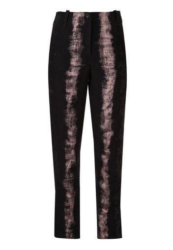 brush print trousers